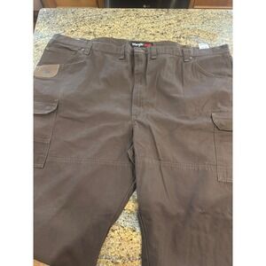 NWT Wrangler RIGGS Workwear Mens Ranger Relaxed Fit Brown Cargo Pants 42x30